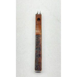 Koa Wood & Sterling Silver Pendant By Dueberie